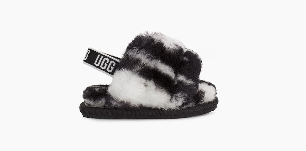 Ugg Slide Baby - Ugg Fluff Yeah Marble Black - 835XUHITR